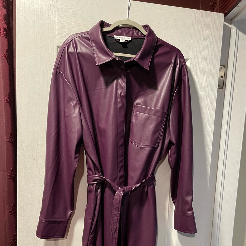 Plus size Shirt dress fully fleece lined NWT
